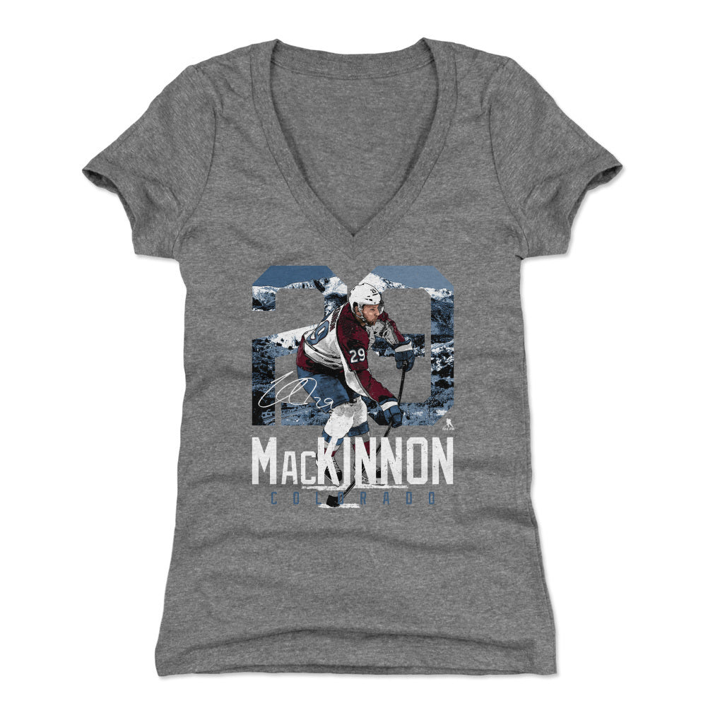Nathan MacKinnon Women's V-Neck T-Shirt | 500 LEVEL