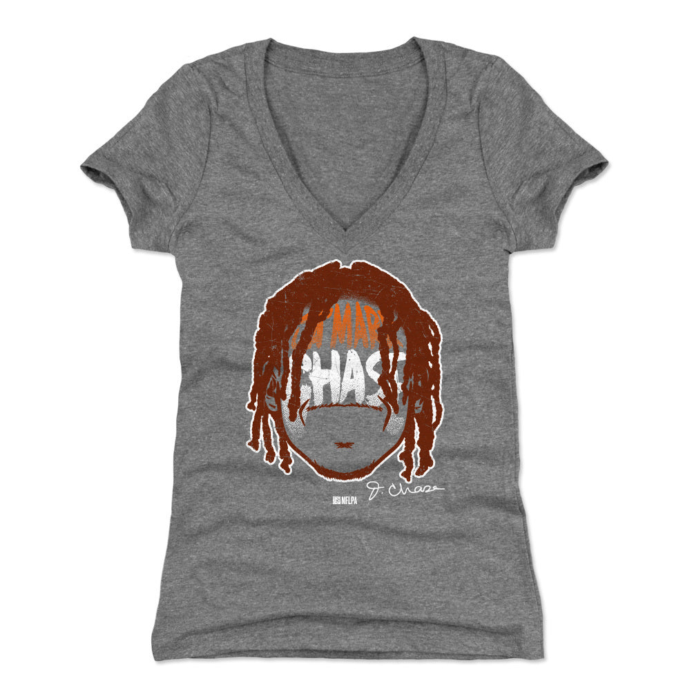 Ja'Marr Chase Women's V-Neck T-Shirt | 500 LEVEL