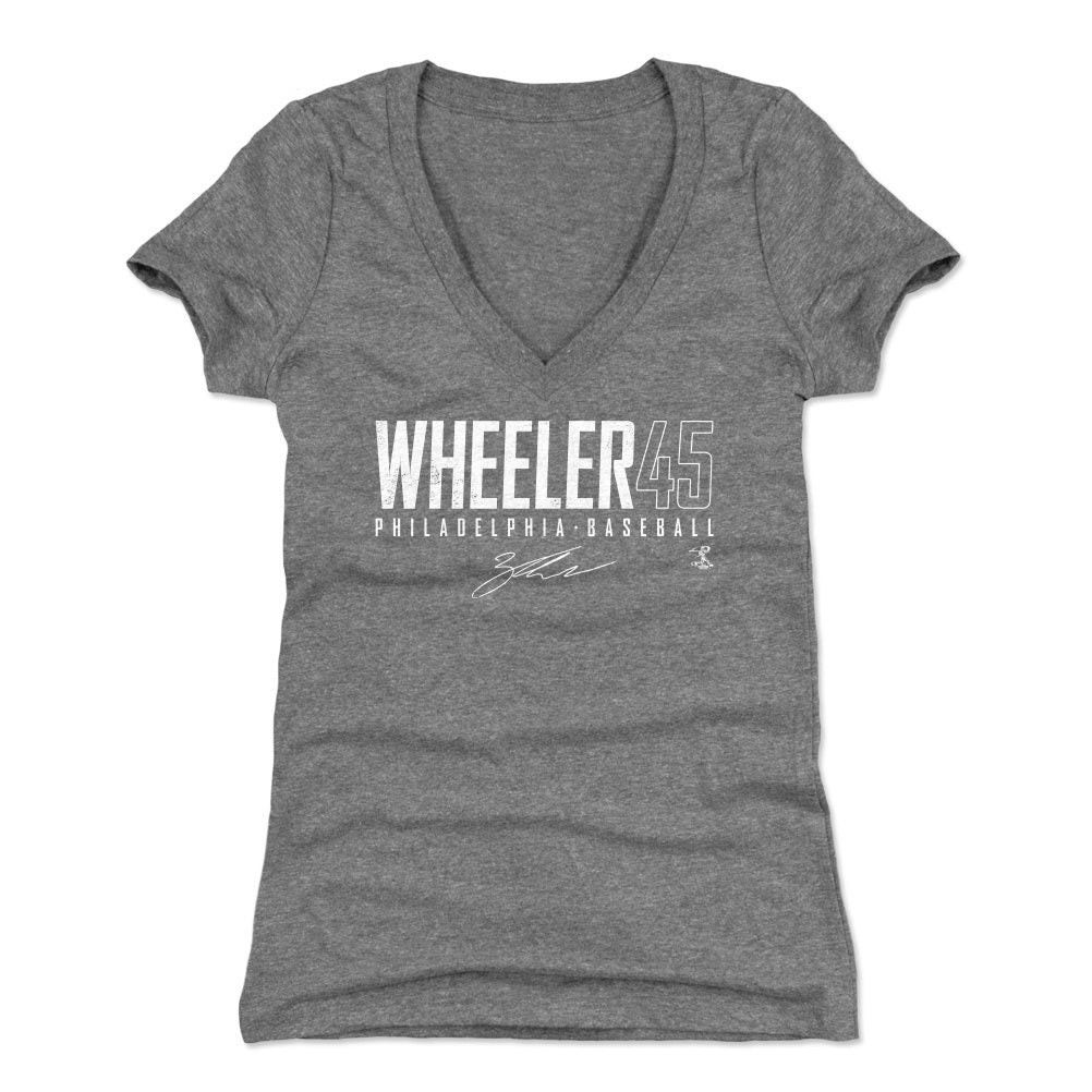 Zack Wheeler Women's V-Neck T-Shirt | 500 LEVEL