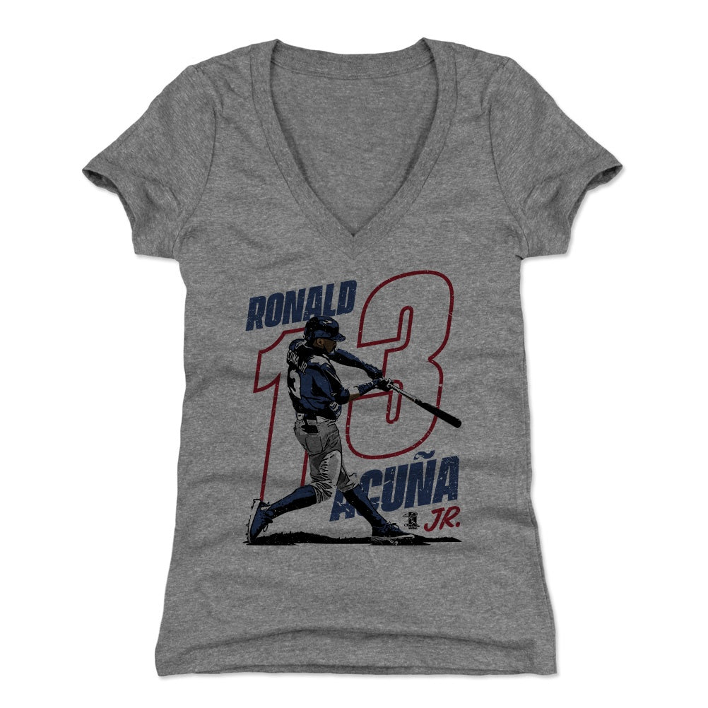 Ronald Acuna Jr. Women's V-Neck T-Shirt | 500 LEVEL