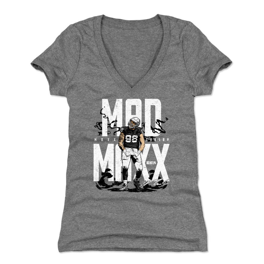 Maxx Crosby Women's V-Neck T-Shirt | 500 LEVEL