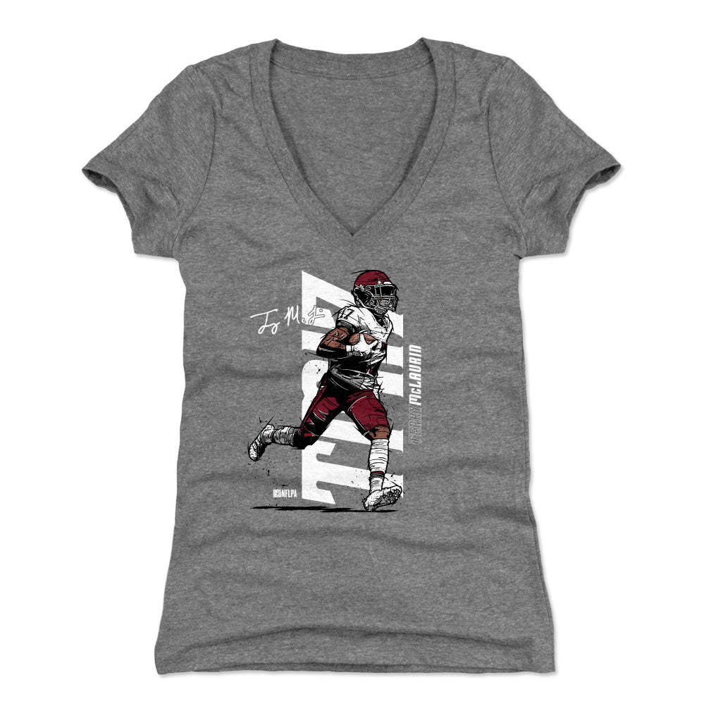 Terry McLaurin Women's V-Neck T-Shirt | 500 LEVEL