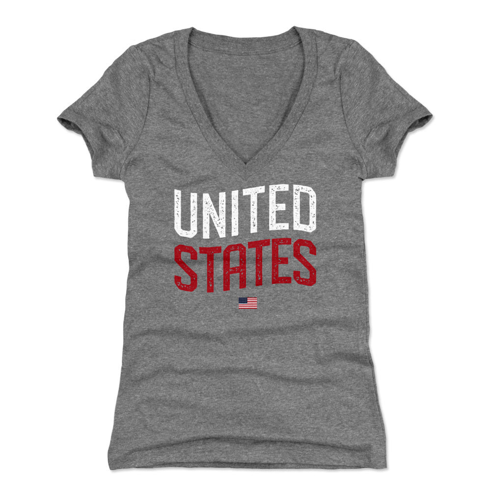 USA Women's V-Neck T-Shirt | 500 LEVEL