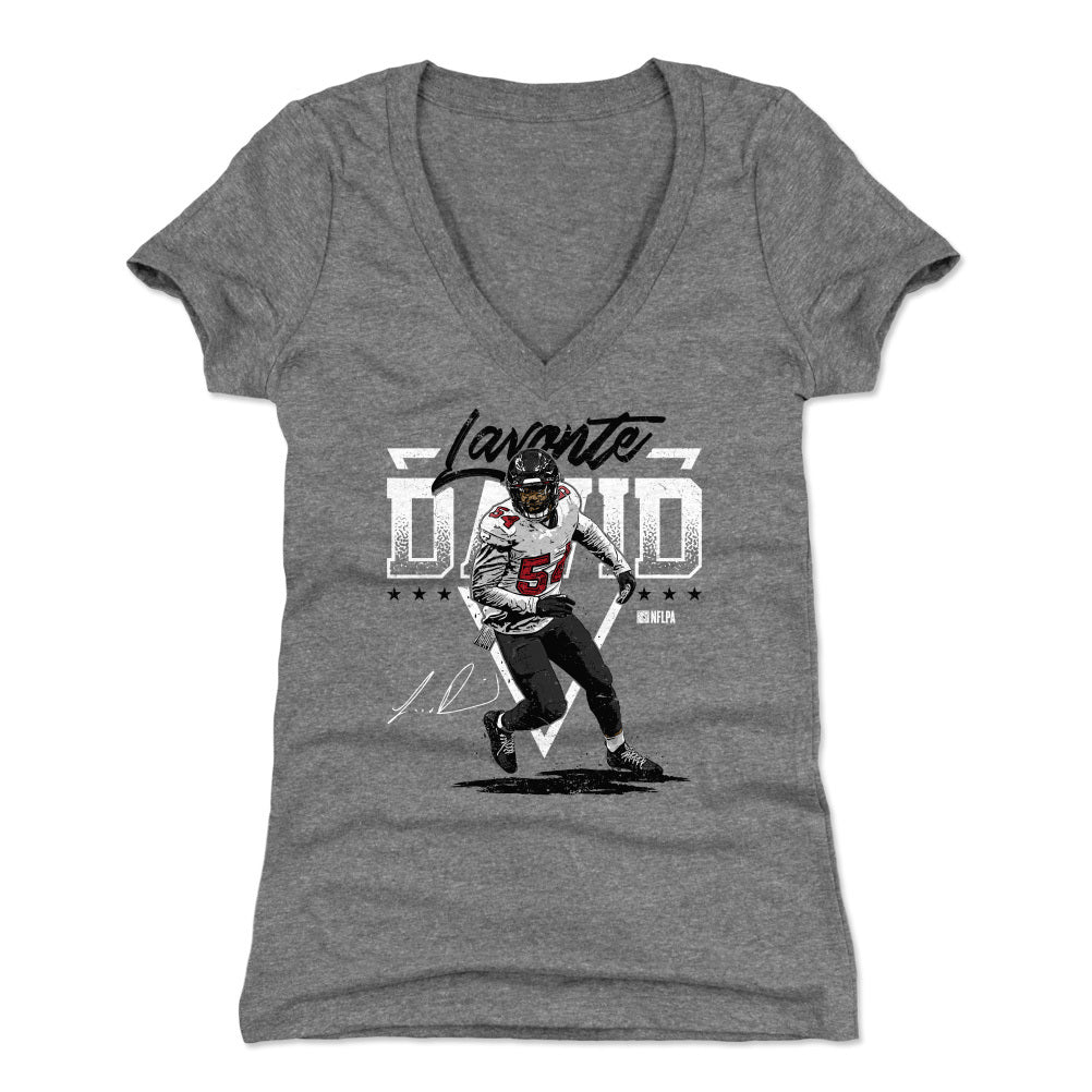 Lavonte David Women's V-Neck T-Shirt | 500 LEVEL