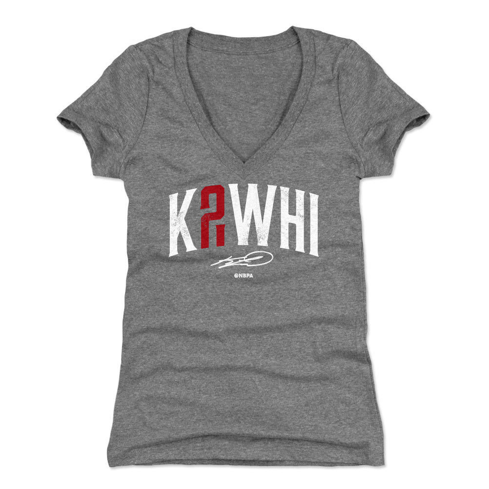 Kawhi Leonard Women's V-Neck T-Shirt | 500 LEVEL