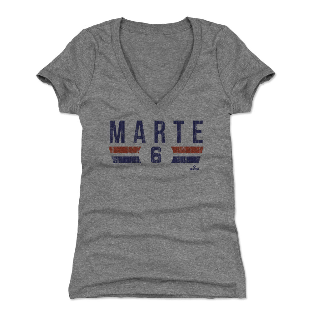 Starling Marte Women's V-Neck T-Shirt | 500 LEVEL