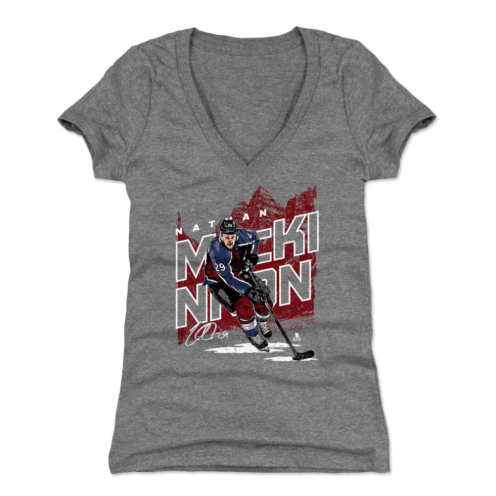 Nathan MacKinnon Women's V-Neck T-Shirt | 500 LEVEL