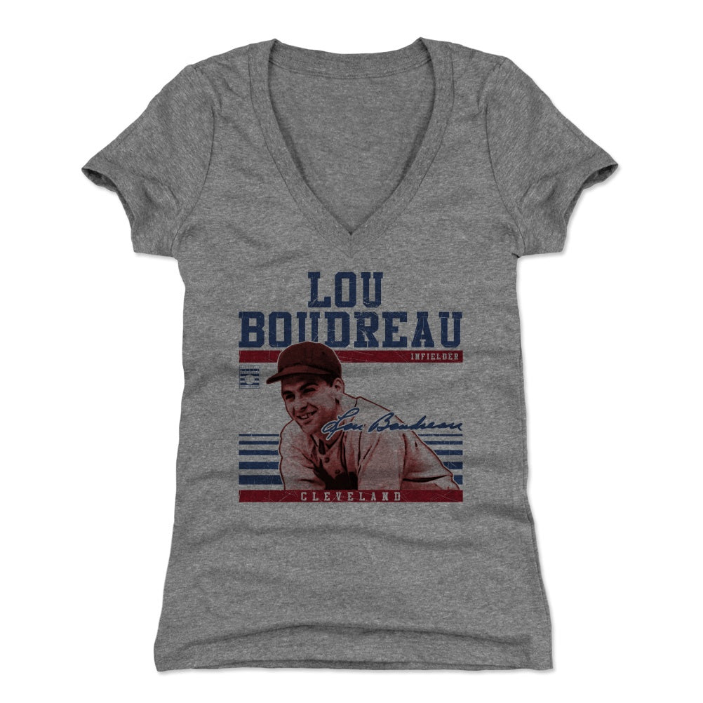 Lou Boudreau Women's V-Neck T-Shirt | 500 LEVEL