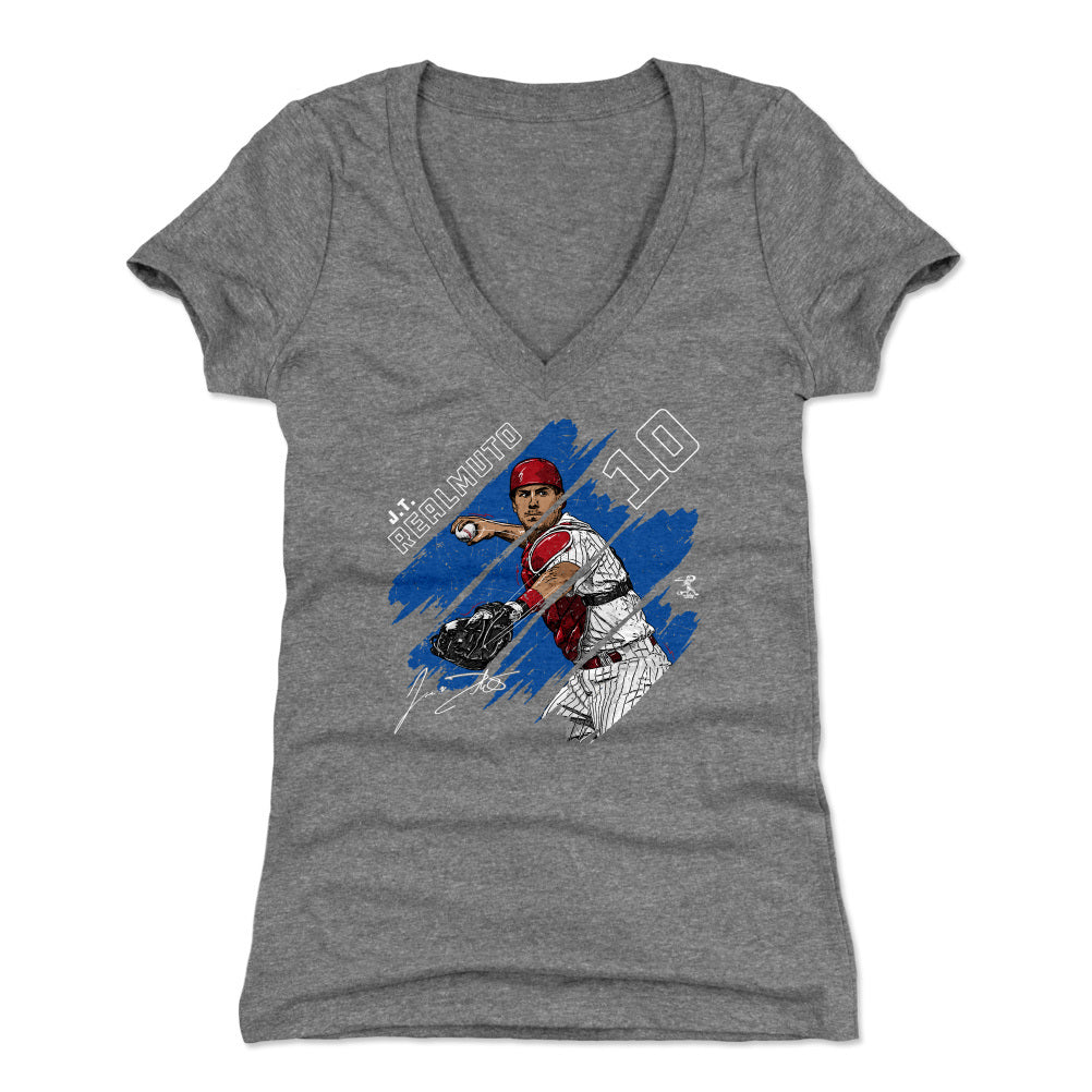 J.T. Realmuto Women's V-Neck T-Shirt | 500 LEVEL