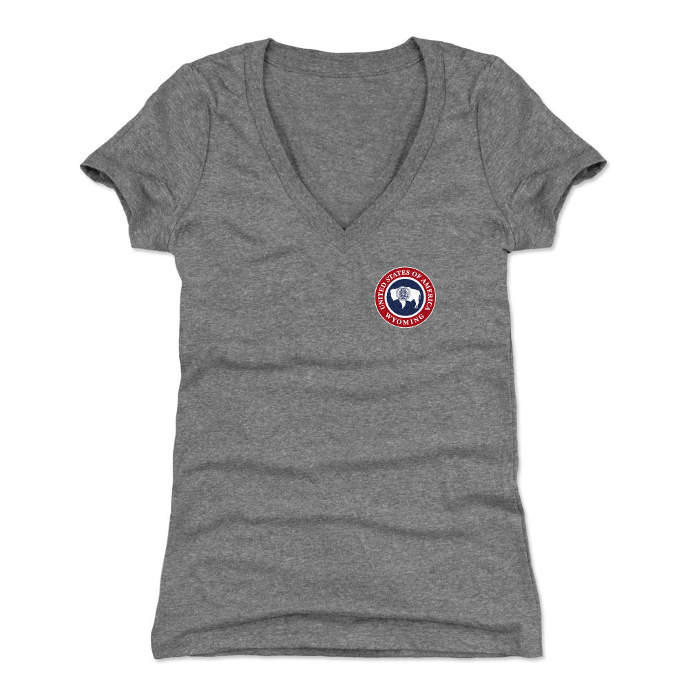 Wyoming Women's V-Neck T-Shirt | 500 LEVEL