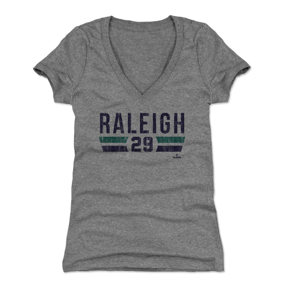 Cal Raleigh Women's V-Neck T-Shirt | 500 LEVEL
