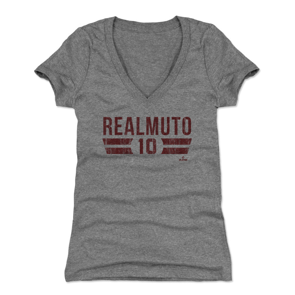 J.T. Realmuto Women's V-Neck T-Shirt | 500 LEVEL