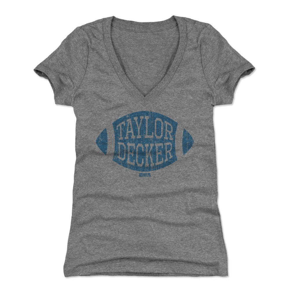 Taylor Decker Women's V-Neck T-Shirt | 500 LEVEL