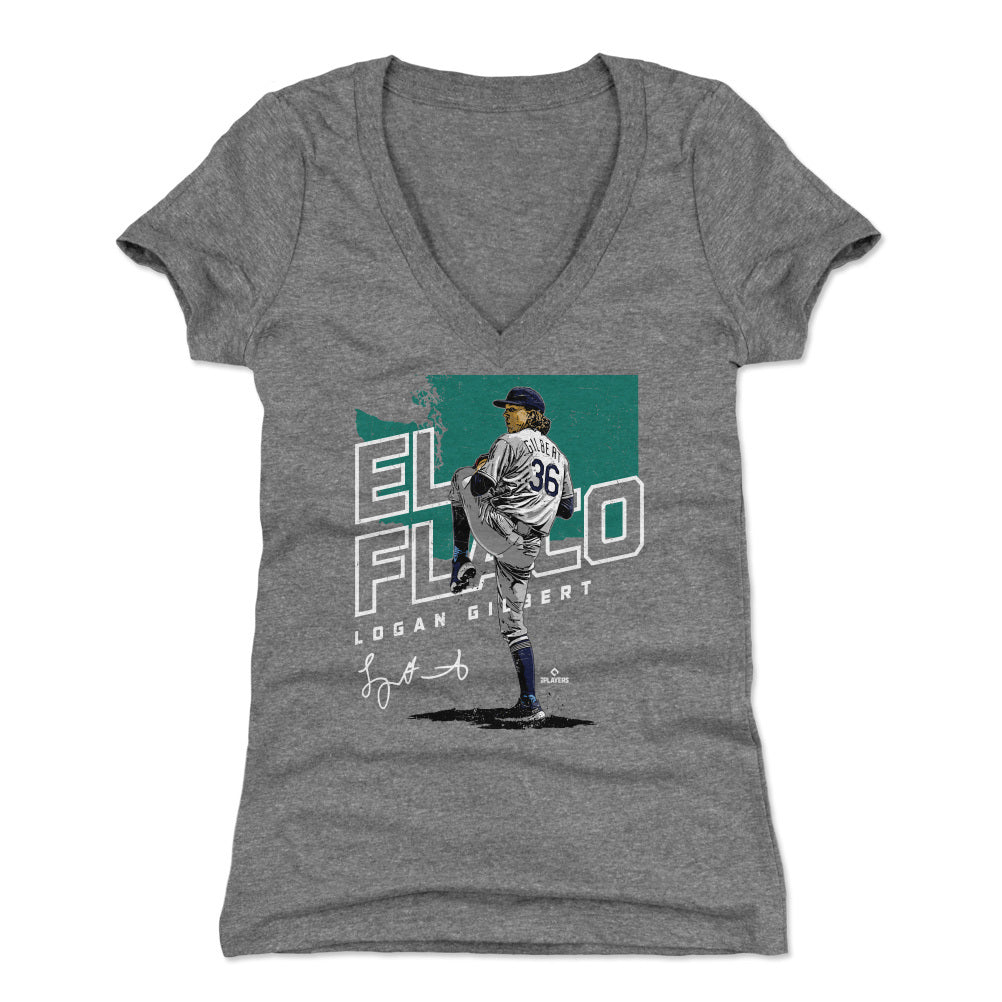 Logan Gilbert Women's V-Neck T-Shirt | 500 LEVEL