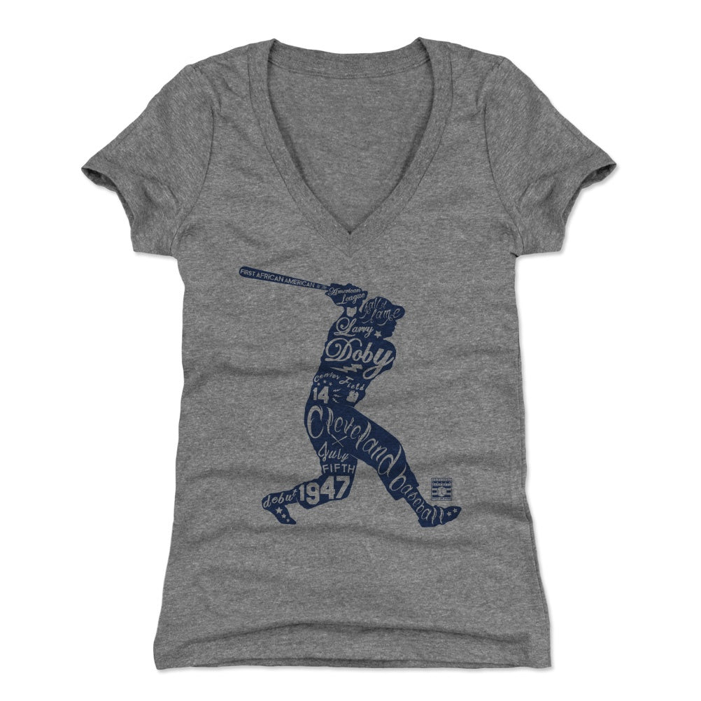Larry Doby Women's V-Neck T-Shirt | 500 LEVEL