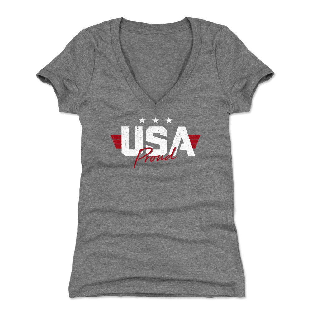 USA Women's V-Neck T-Shirt | 500 LEVEL