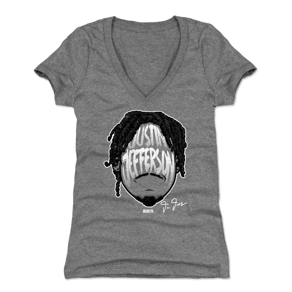 Justin Jefferson Women's V-Neck T-Shirt | 500 LEVEL