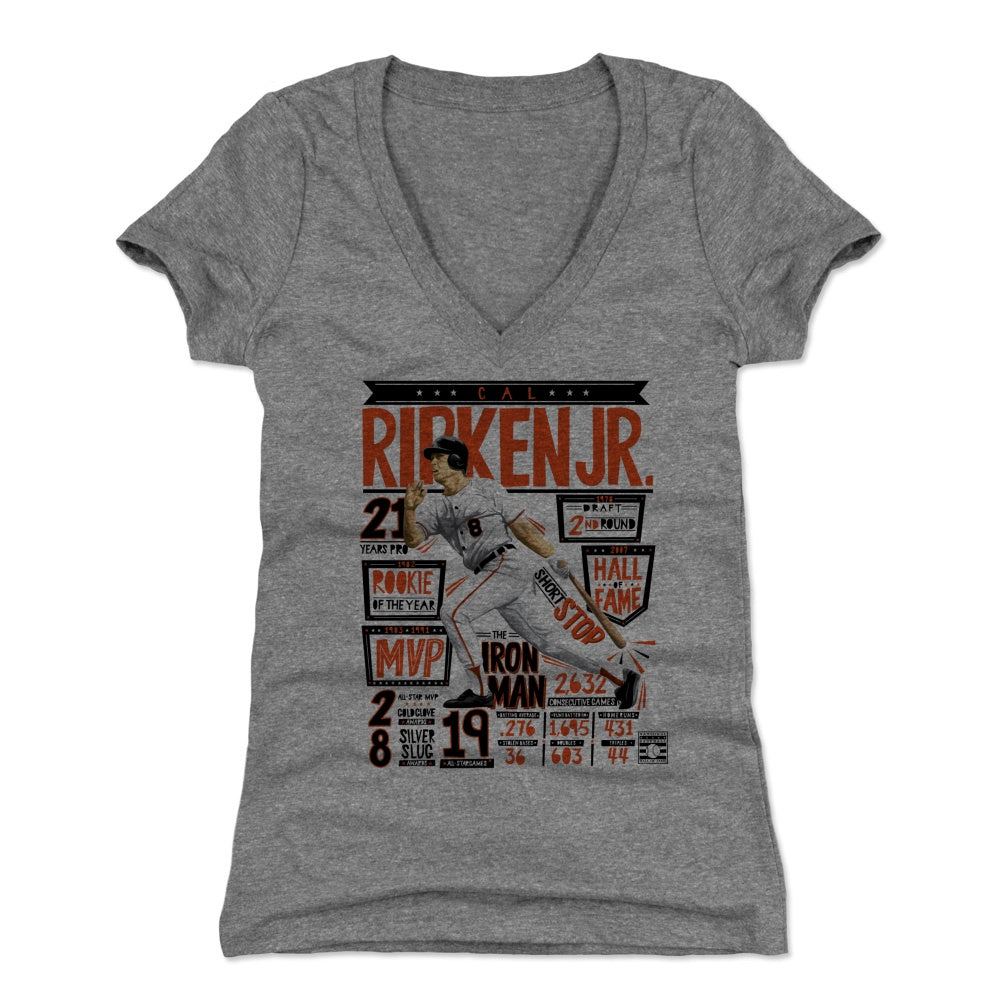 Cal Ripken Jr. Women's V-Neck T-Shirt | 500 LEVEL