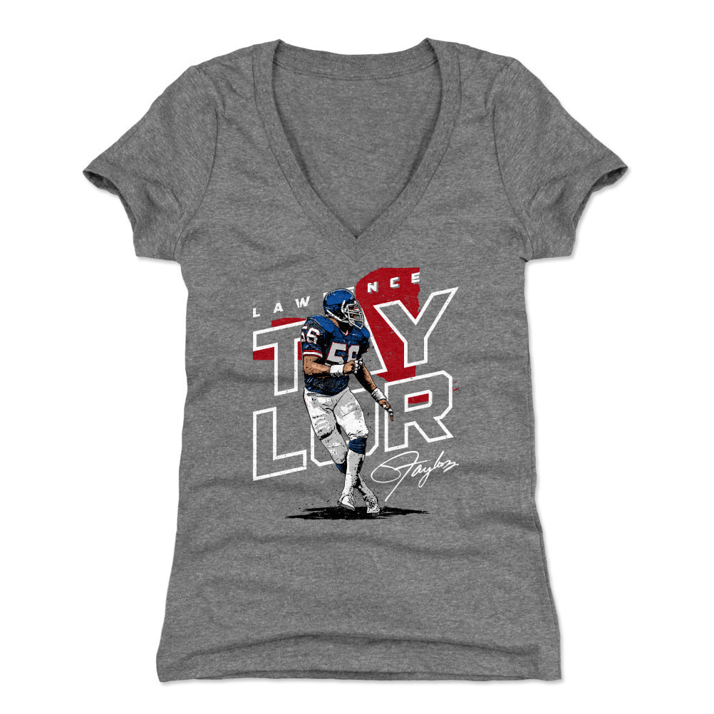 Lawrence Taylor Women's V-Neck T-Shirt | 500 LEVEL
