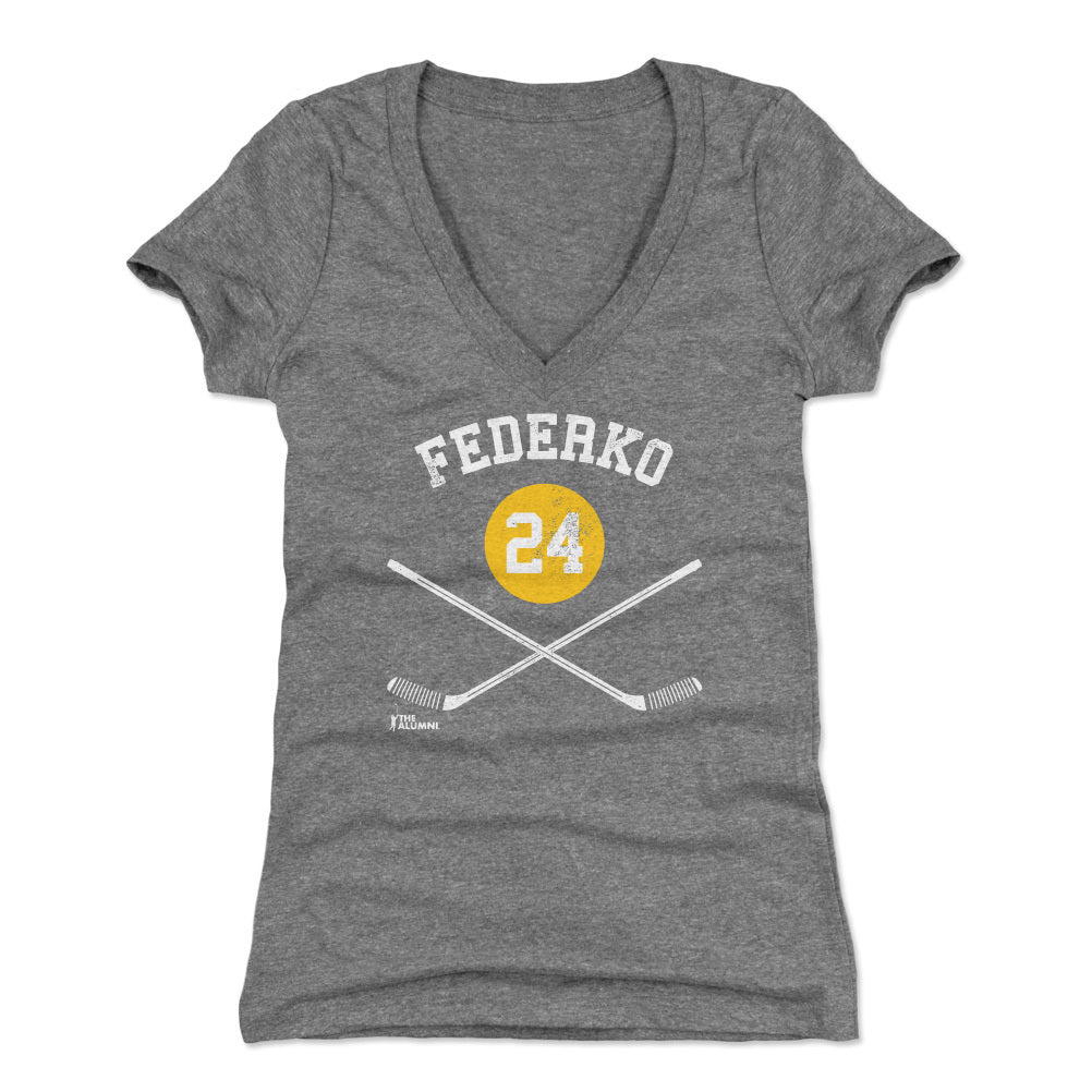 Bernie Federko Women's V-Neck T-Shirt | 500 LEVEL