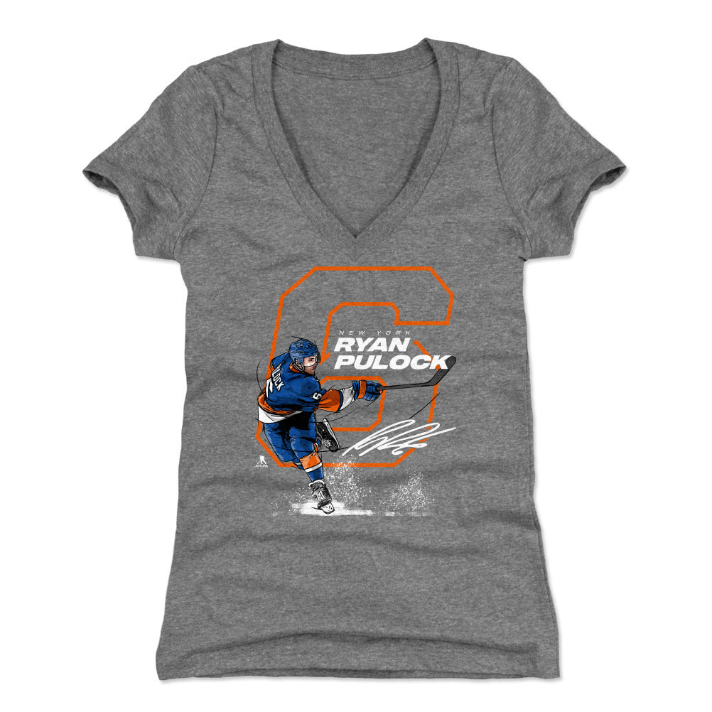 Ryan Pulock Women's V-Neck T-Shirt | 500 LEVEL