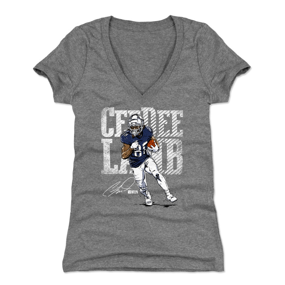 CeeDee Lamb Women's V-Neck T-Shirt | 500 LEVEL