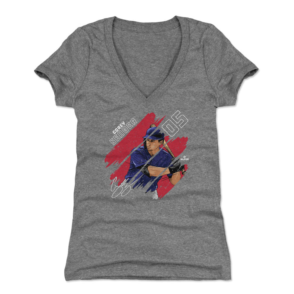 Corey Seager Women's V-Neck T-Shirt | 500 LEVEL