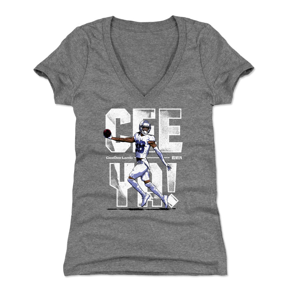 CeeDee Lamb Women's V-Neck T-Shirt | 500 LEVEL