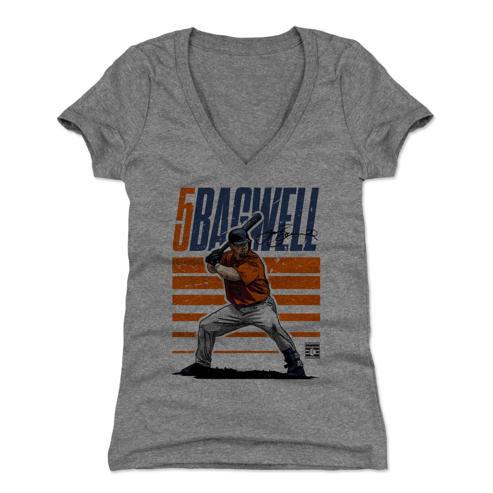 Jeff Bagwell Women's V-Neck T-Shirt | 500 LEVEL