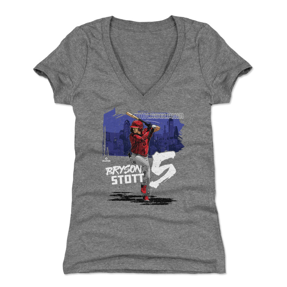 Bryson Stott Women's V-Neck T-Shirt | 500 LEVEL