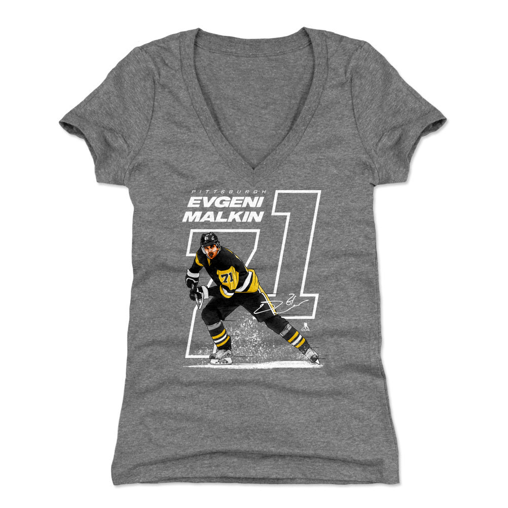 Evgeni Malkin Women's V-Neck T-Shirt | 500 LEVEL