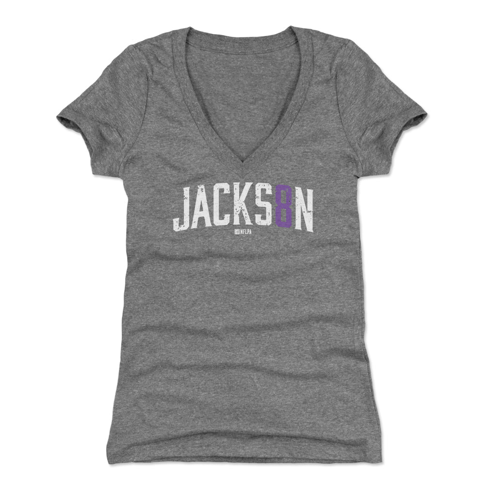 Lamar Jackson Women's V-Neck T-Shirt | 500 LEVEL