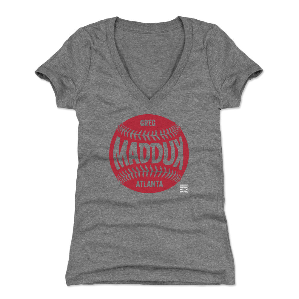 Greg Maddux Women's V-Neck T-Shirt | 500 LEVEL