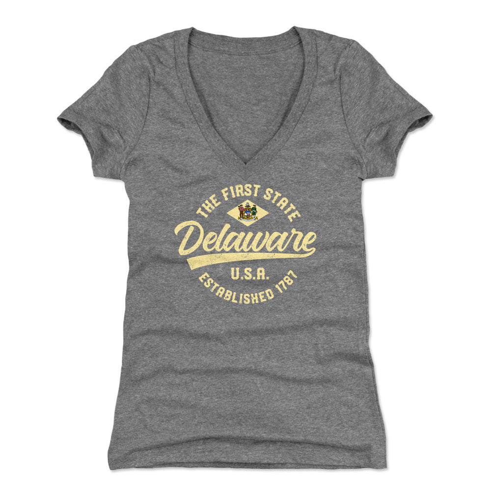 Delaware Women's V-Neck T-Shirt | 500 LEVEL