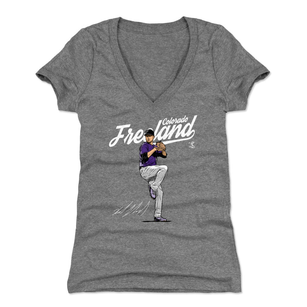 Kyle Freeland Women's V-Neck T-Shirt | 500 LEVEL