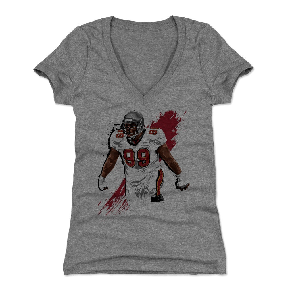 Warren Sapp Women's V-Neck T-Shirt | 500 LEVEL