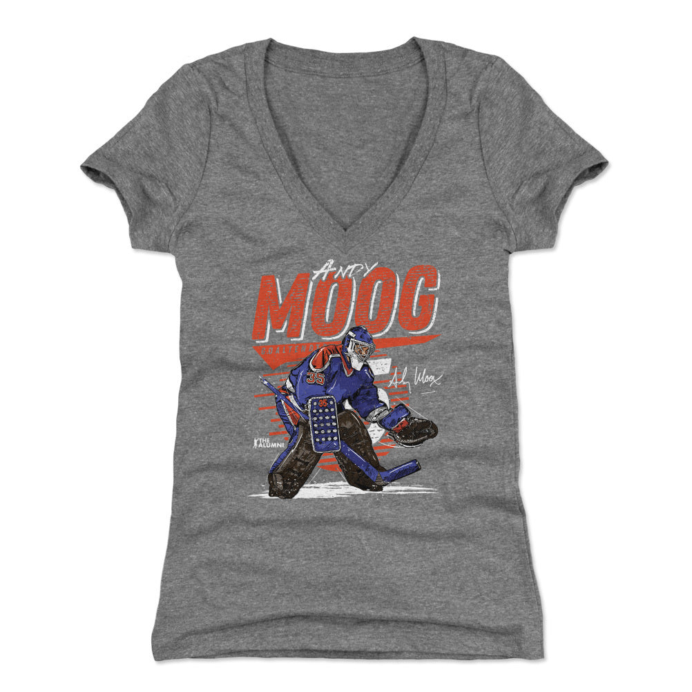 Andy Moog Women's V-Neck T-Shirt | 500 LEVEL