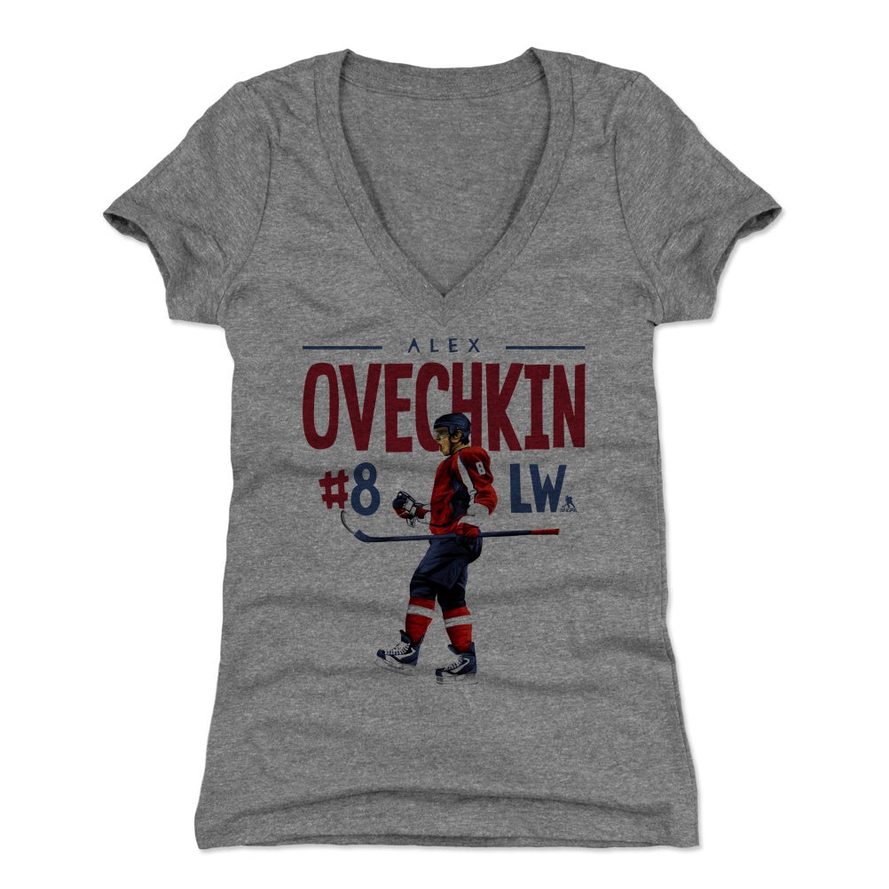 Alex Ovechkin Women's V-Neck T-Shirt | 500 LEVEL
