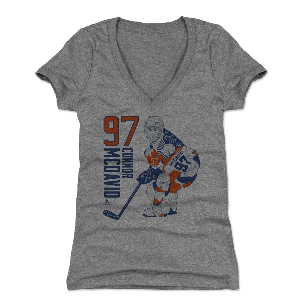 Connor McDavid Women's V-Neck T-Shirt | 500 LEVEL