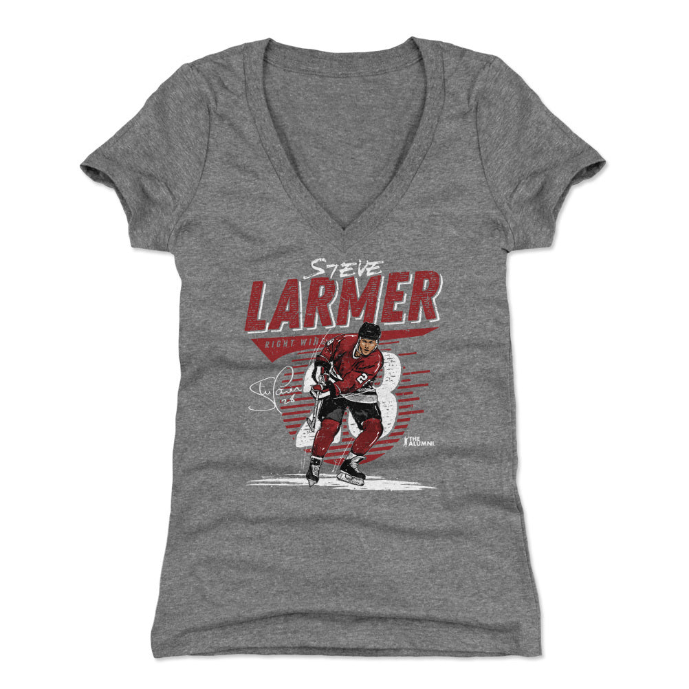 Steve Larmer Women's V-Neck T-Shirt | 500 LEVEL