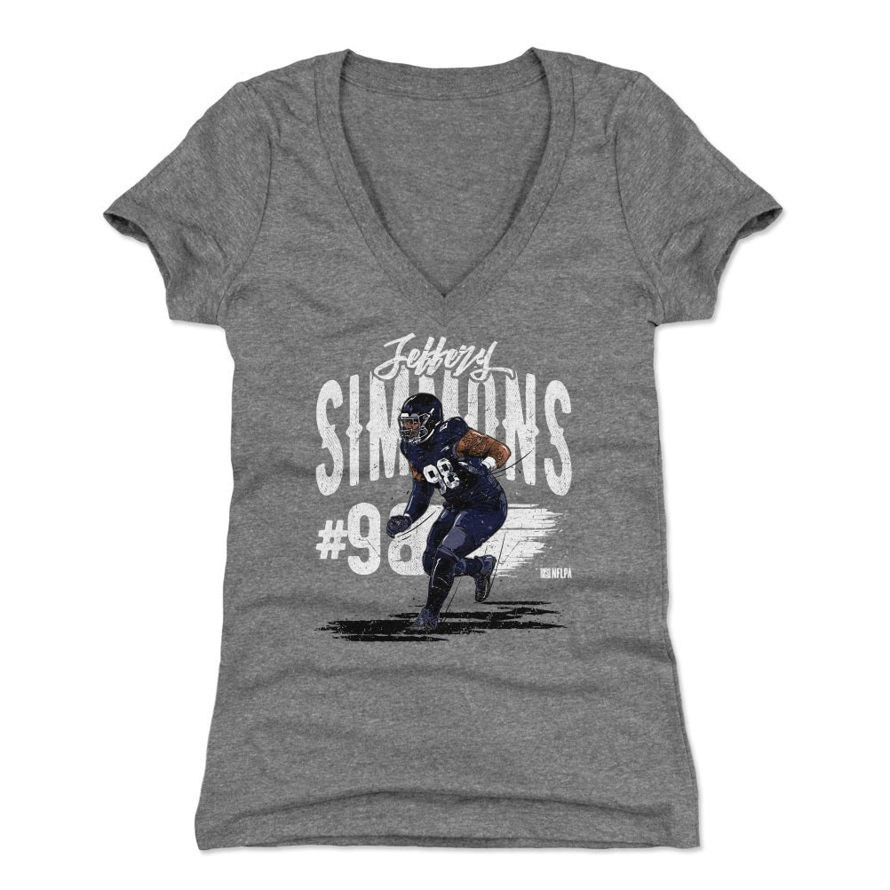 Jeffery Simmons Women's V-Neck T-Shirt | 500 LEVEL