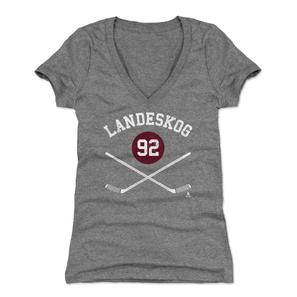 Gabriel Landeskog Women's V-Neck T-Shirt | 500 LEVEL