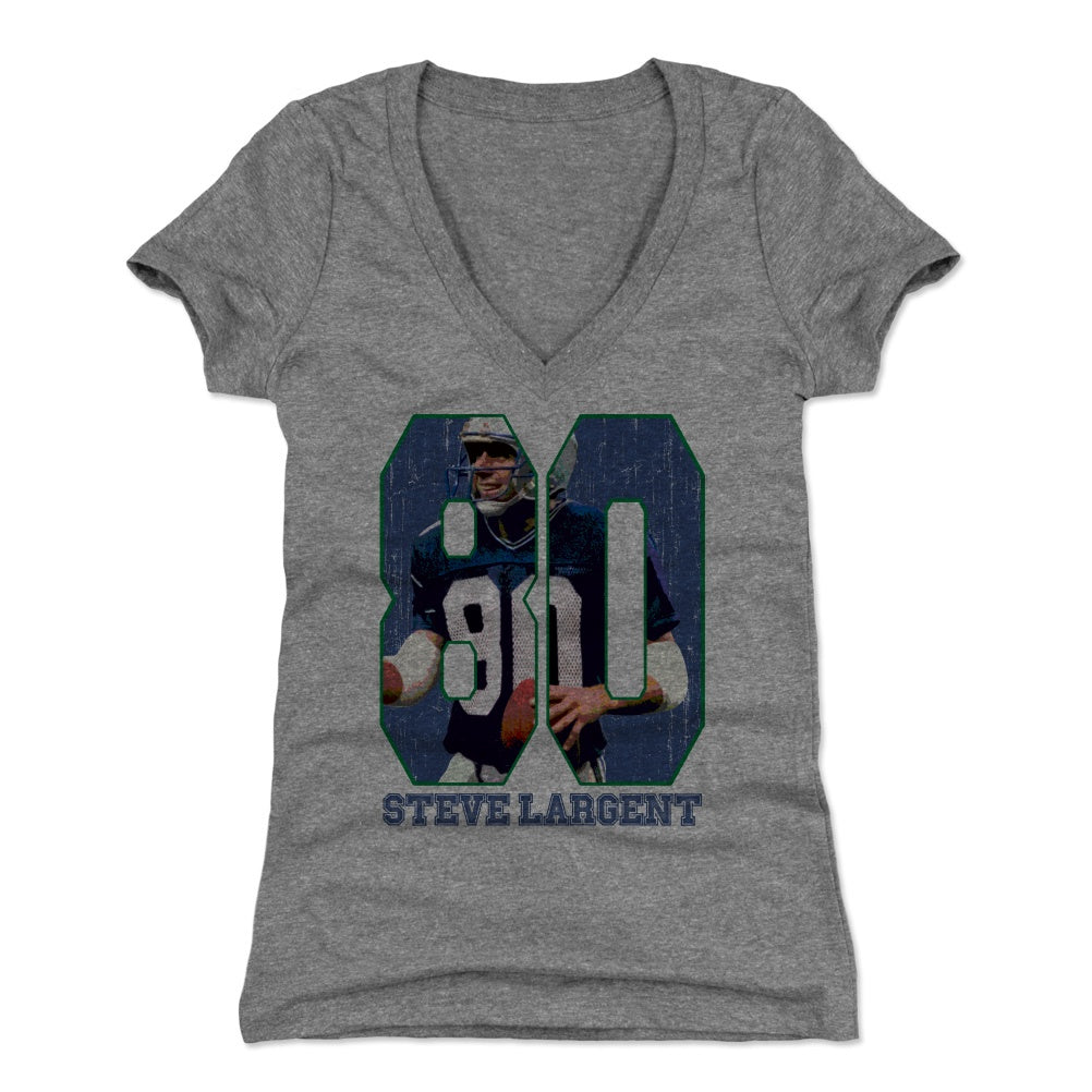 Steve Largent Women's V-Neck T-Shirt | 500 LEVEL