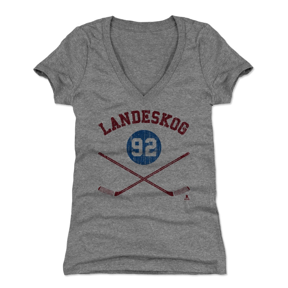 Gabriel Landeskog Women's V-Neck T-Shirt | 500 LEVEL