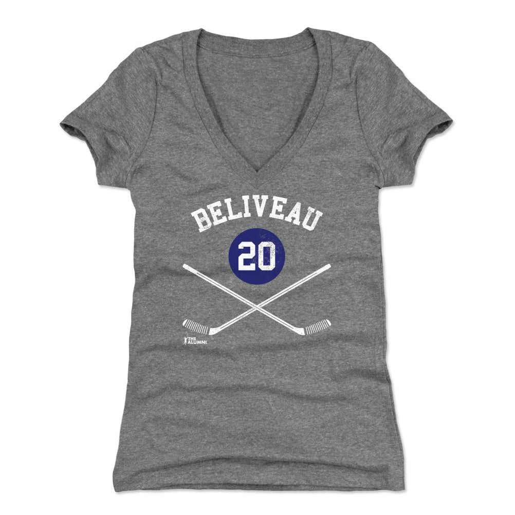 Jean Beliveau Women's V-Neck T-Shirt | 500 LEVEL