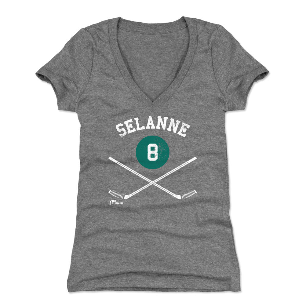 Teemu Selanne Women's V-Neck T-Shirt | 500 LEVEL