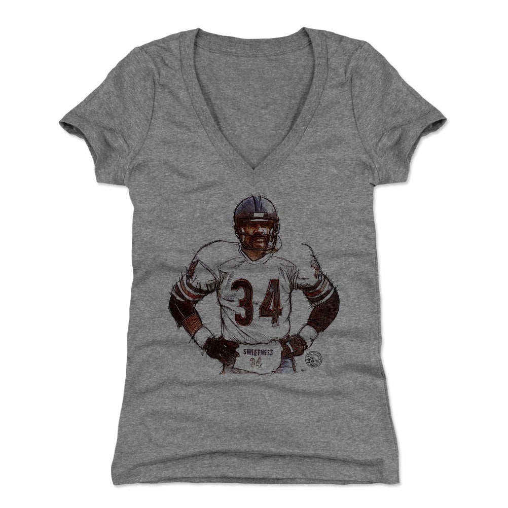 Walter Payton Women's V-Neck T-Shirt | 500 LEVEL