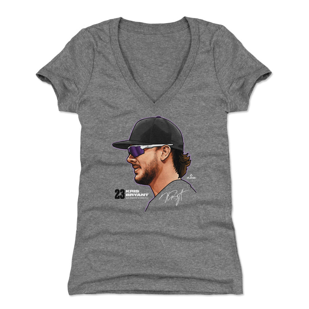 Kris Bryant Women's V-Neck T-Shirt | 500 LEVEL