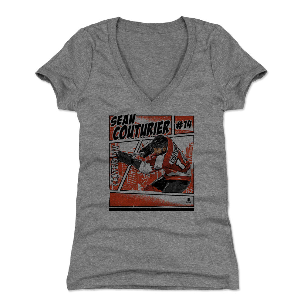 Sean Couturier Women's V-Neck T-Shirt | 500 LEVEL