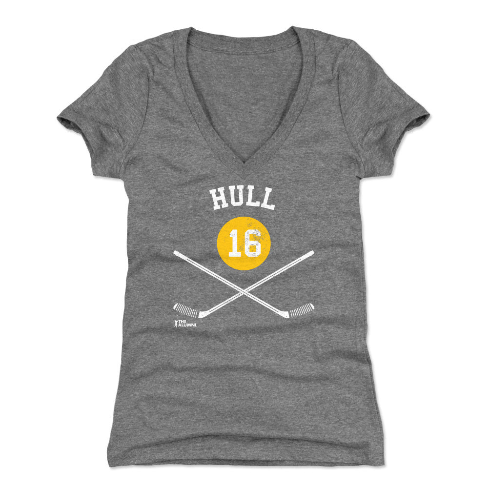 Brett Hull Women's V-Neck T-Shirt | 500 LEVEL